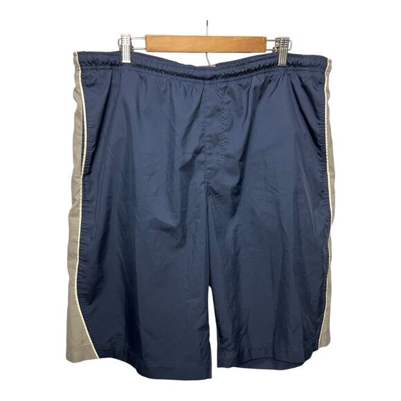 Nike Mens Gray Tag Blue Drawstring Swim Trunks Vintage Board Shorts XXL - Picture 1 of 9
